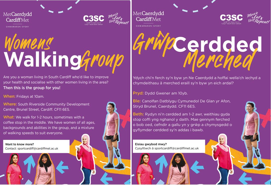 Cardiff Met Women's Walking Group Cardiff South Wales Cluster